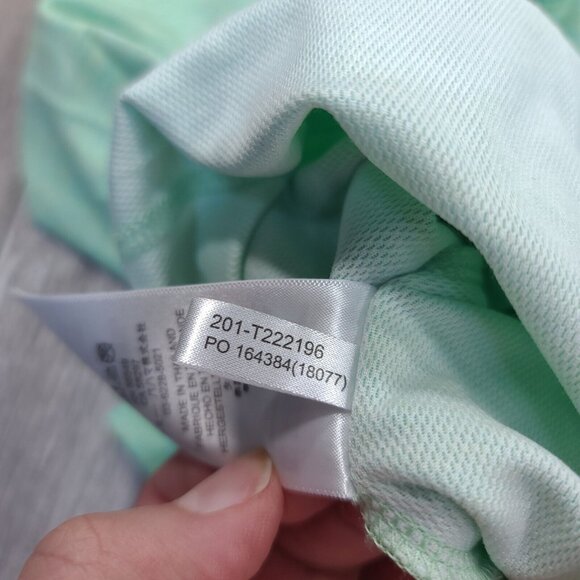 Tommy Bahama Mens 1/4 Zip Island Zone Size Medium Green Solid Pullover Golf - Picture 7 of 7